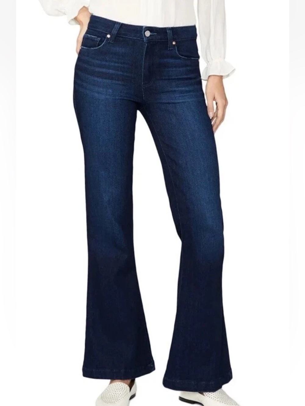 Paige Genevieve Novela Dark Wash Women's High Rise Bootcut Flare Jeans 27